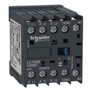 КОНТАКТОР TESYS K 3P 12A НВ ~24В ПЛАТ LC1K12105B7 фото