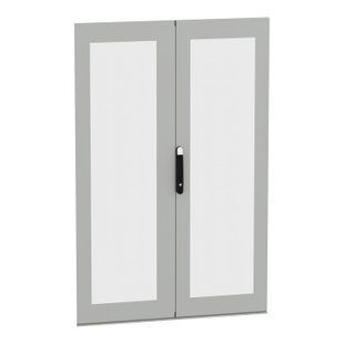 Подвійні прозорі двері шафи PanelSET SFN / Spacial SM 1800x1200 мм NSYSFND18122DT фото