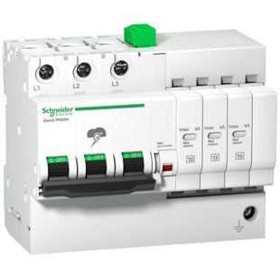 iQuick PRD8r modular surge arrester - 3 poles - 350V - with remote transfer A9L16299 фото