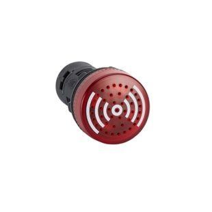 Сигналізатор з підсвічуванням, Easy Harmony XB2, пластик, червоний, 22 мм, 90 дБ, 24В AC/DC XB2BSB4LC фото