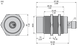 XS230BLPAM12 ІНДУКТ. ЦИЛІНДР. ДАТЧИК M30 XS230BLPAM12 фото 2