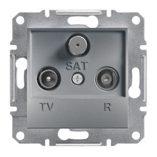 TV-R-SAT РОЗЕТКА КІНЦЕВА ASFORA СТАЛЬ EPH3500162 фото