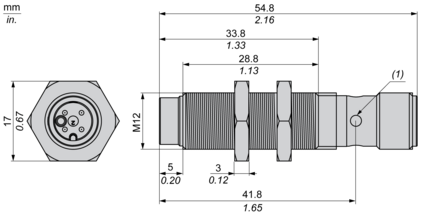 XS212BLPAM12 ДАТЧИК ІНДУКТИВ.D12,2ММ,НО,М12, PNP XS212BLPAM12 фото