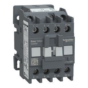 КОНТАКТОР 3Р Е 1NC 18А АС3 ~110В 50 ГЦ LC1E1801F5 фото
